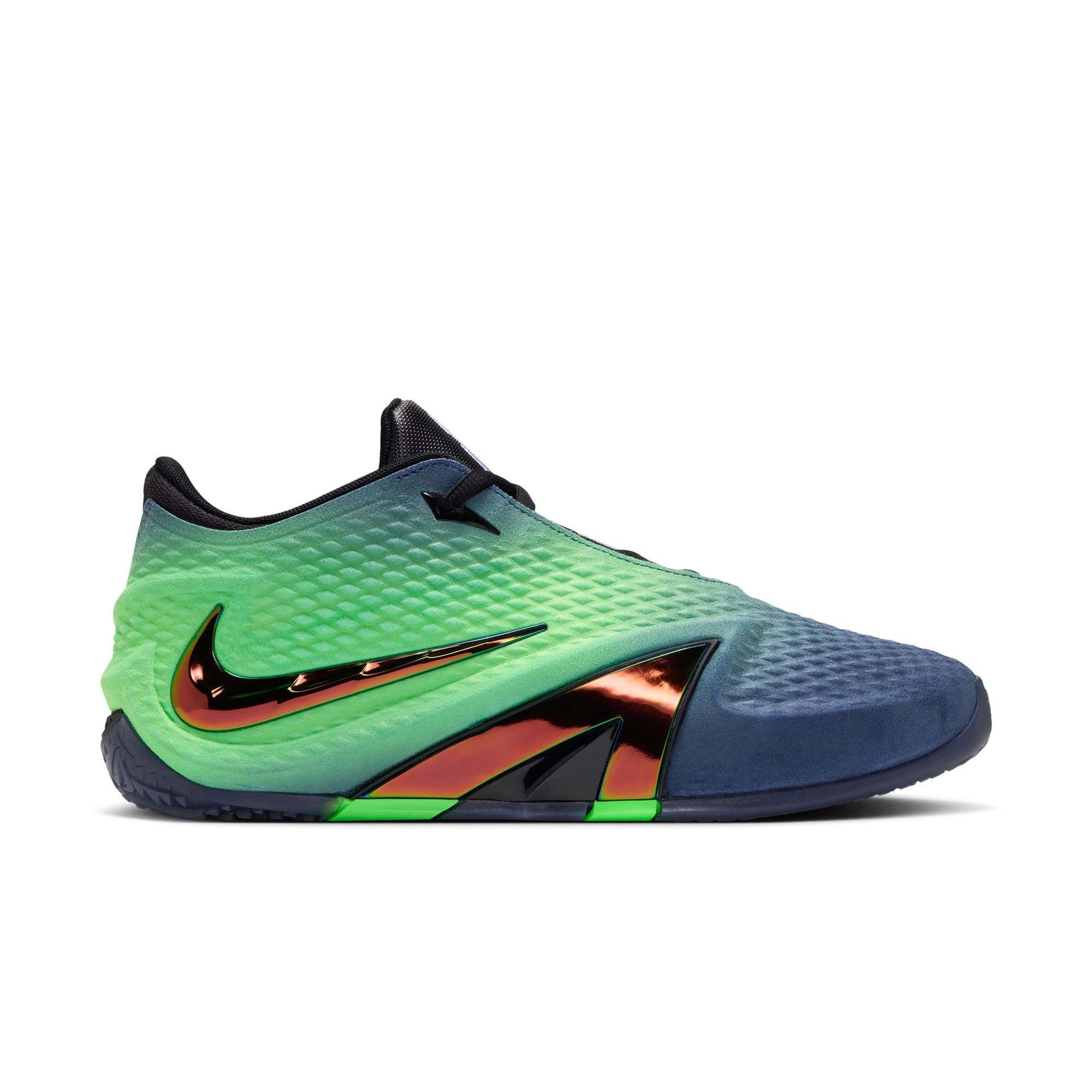 Nike Ja 4 "Nightmare" Men's Basketball Shoe - OBSIDIAN/MULTI-COLOR/BLACK/VOLTAGE GREEN